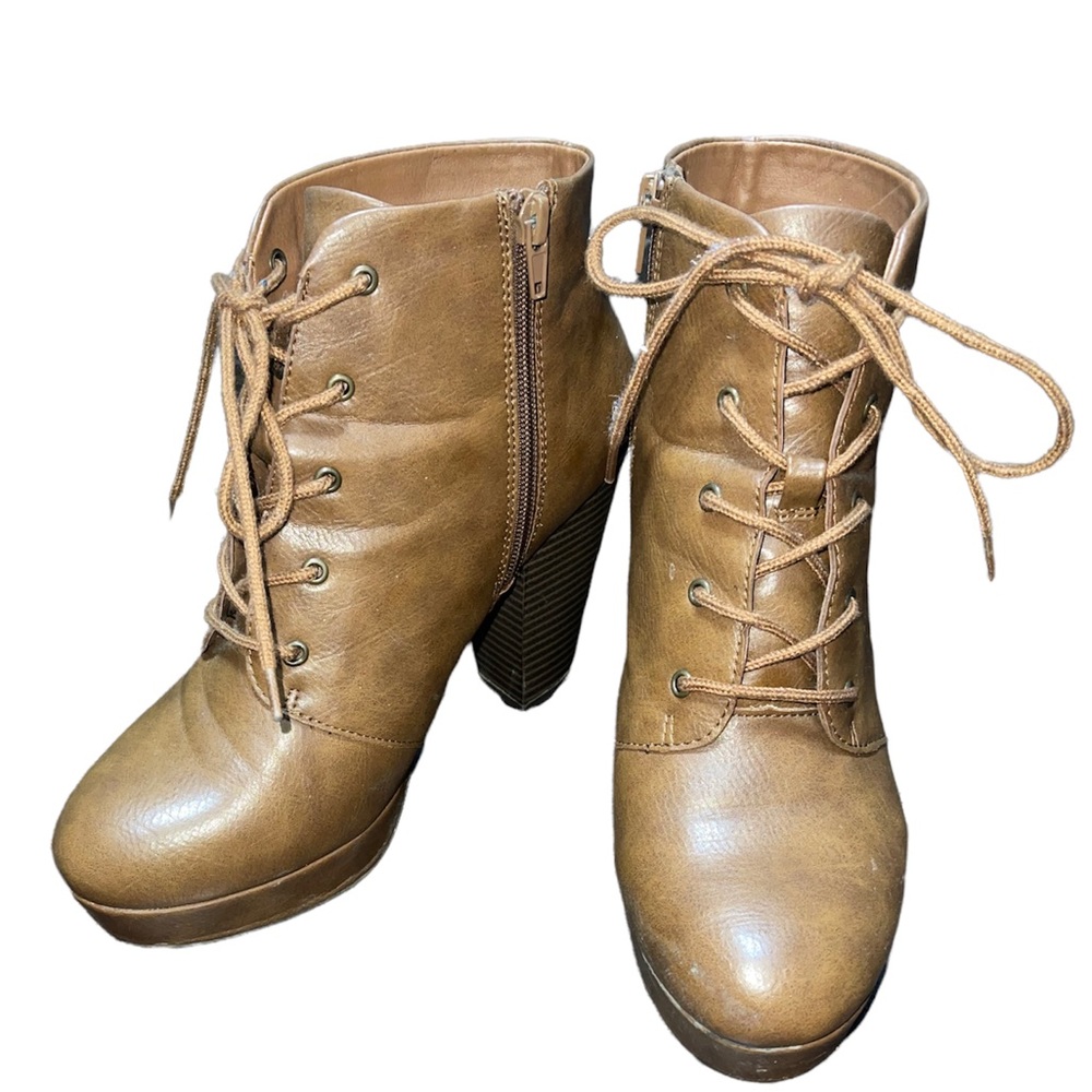 Brown Heeled Boots